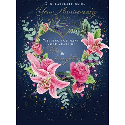Anniversary Card -Love & Laughter