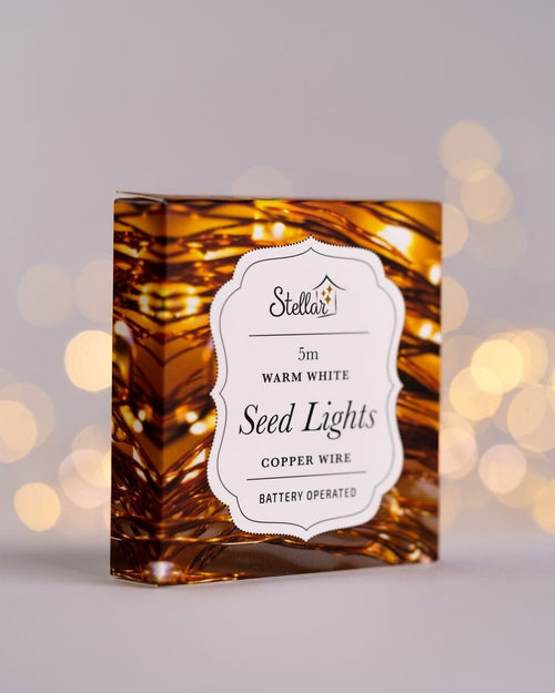 5m Copper Wire Warm White Seedlights - Simply Special Invercargill