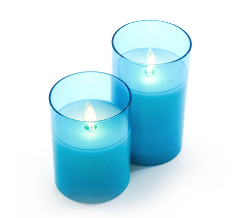 Moving Wick Candle MEDIUM- Blue - Simply Special Invercargill