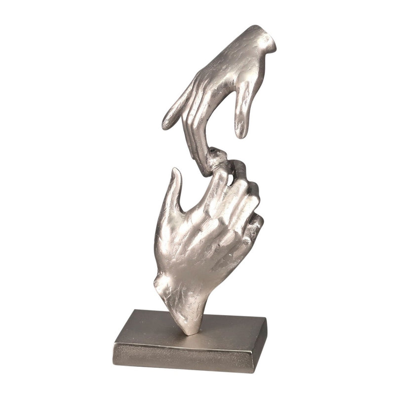 Hands Sculpture Silver