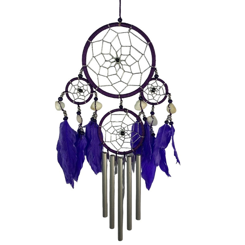 Dreamcatcher Windchime 4 hoop Purple