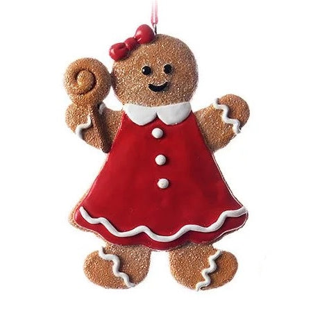 Resin Tree Hanger Gingerbread Girl