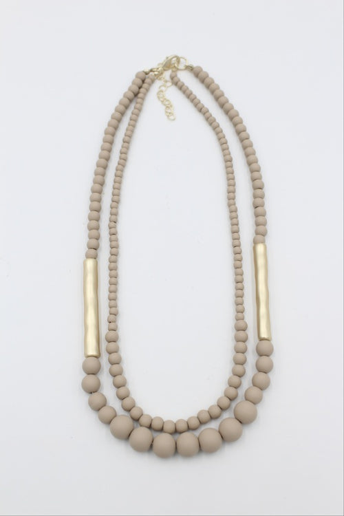 Biscotti Taupe Necklace - Simply Special Invercargill