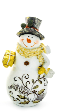 Gold Christmas Snowman