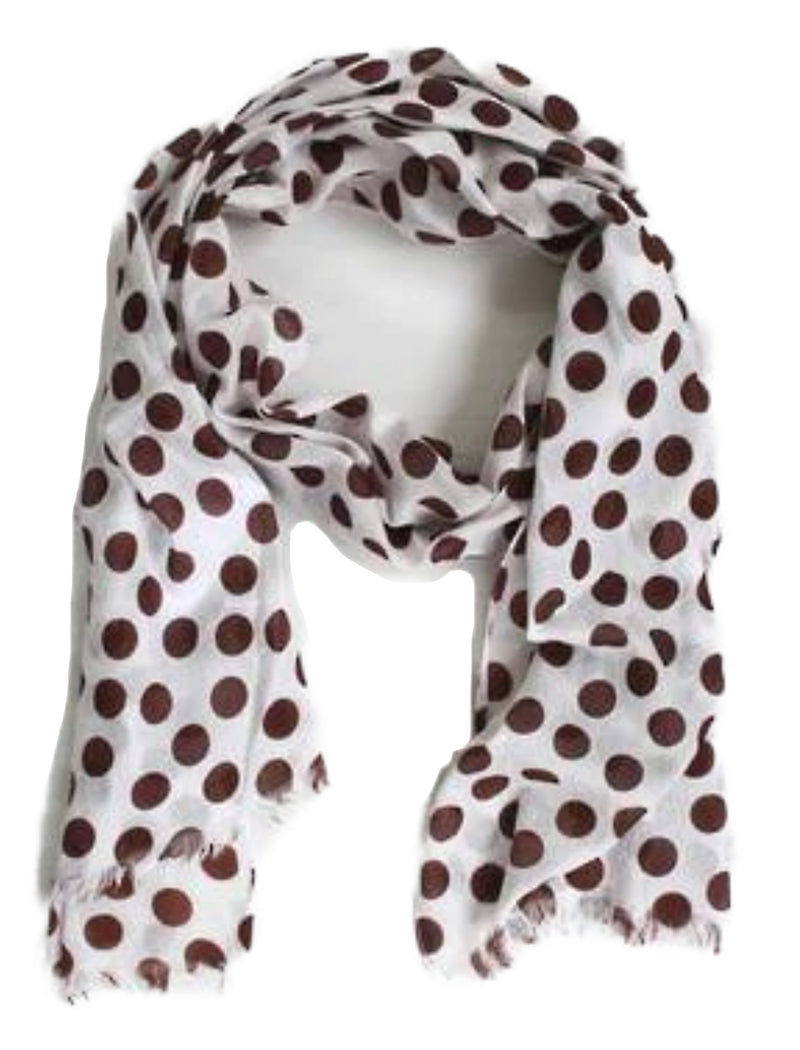 Chocolate Spotted Scarf - Simply Special Invercargill
