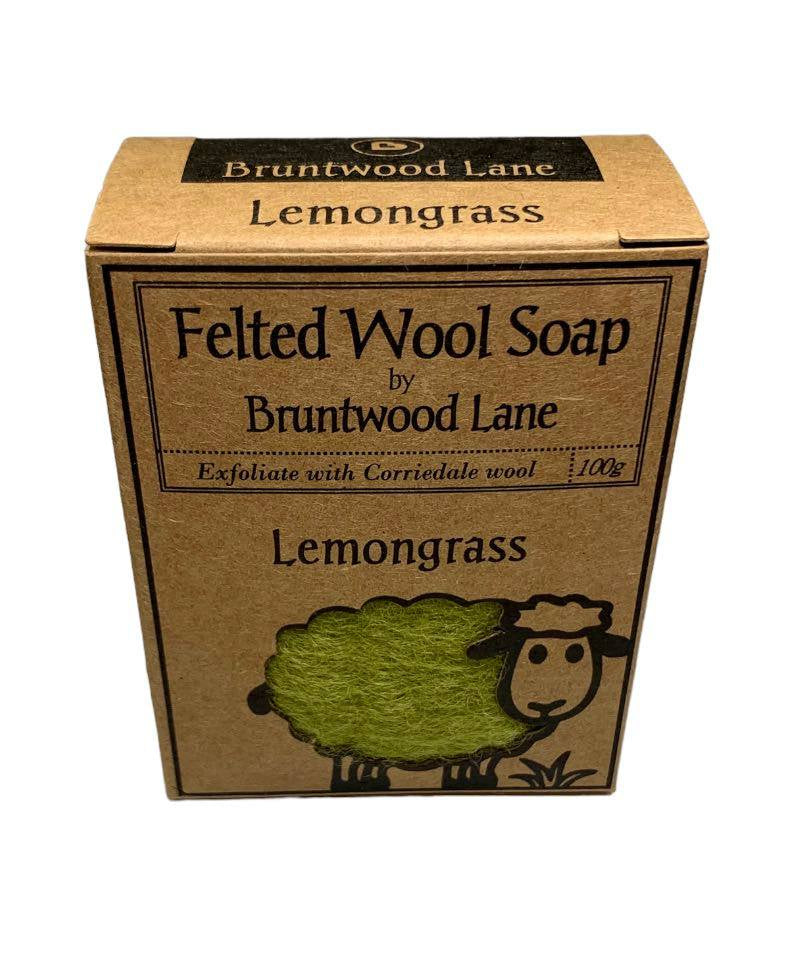 Felted Wool Soap - Lemongrass