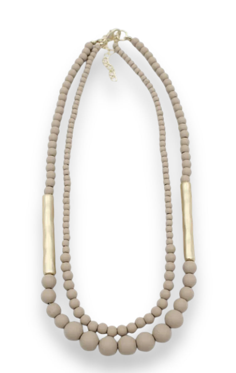 Biscotti Taupe Necklace