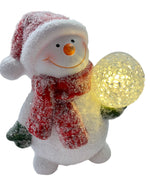 Snowman with Light up Ball
