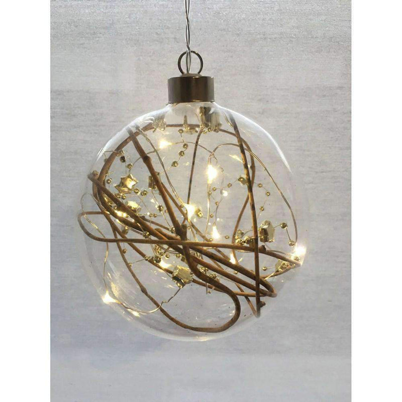 Gold Star and Bead Hanging Seedlight Sphere - Simply Special Invercargill