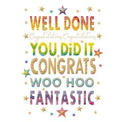 Greeting Card - Congratulations Well Done