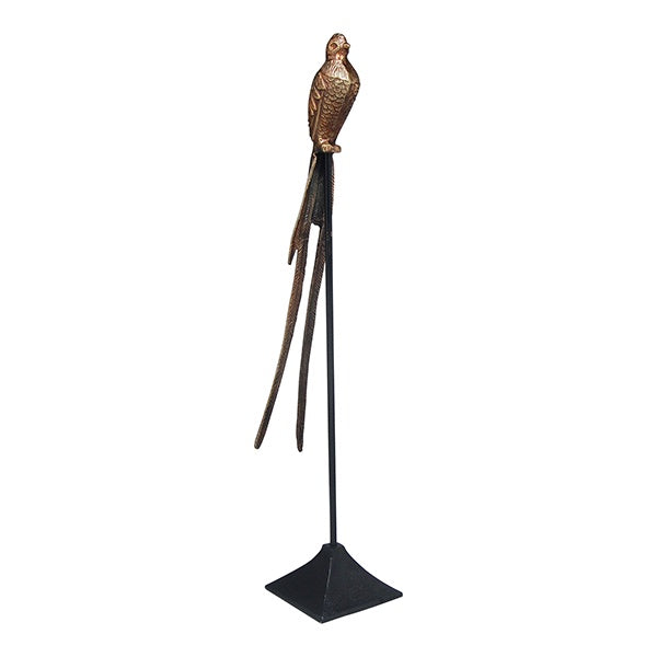 Antique Brass Bird Black Stand Tall - Simply Special Invercargill