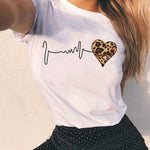 Pulse Heart Cotton T-shirt -WHITE - Simply Special Invercargill