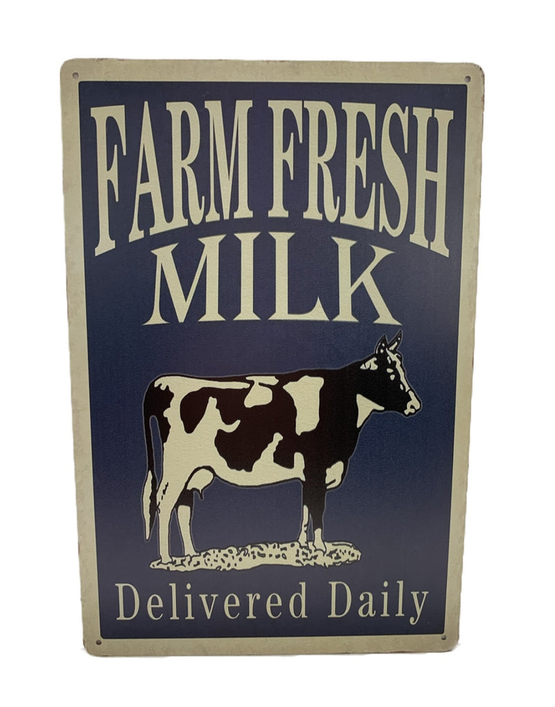 Farm Fresh Milk - Tin Sign