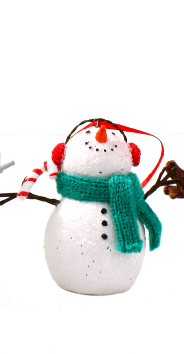 Tree Hanger Snowman with Earmuffs