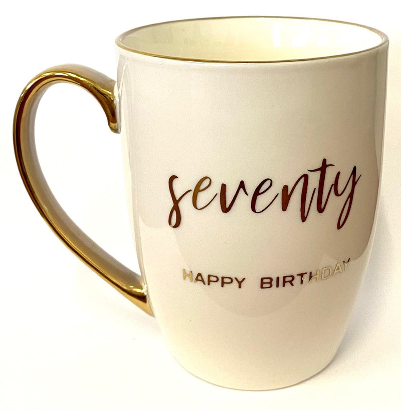 70th Happy Birthday Mug