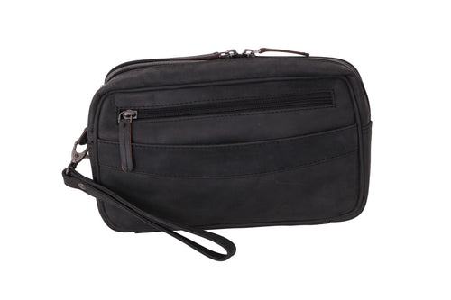 Hunter Blk Leather Wrist Pouch - Simply Special Invercargill