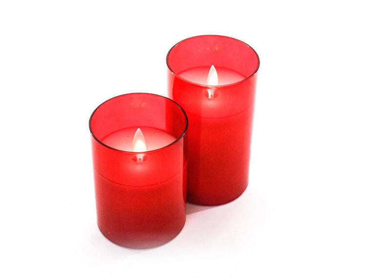 Moving Wick Candle SMALL- Red