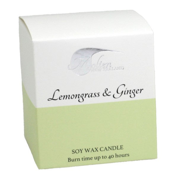 Lemongrass & Ginger 40hr Soy Candle - Simply Special Invercargill