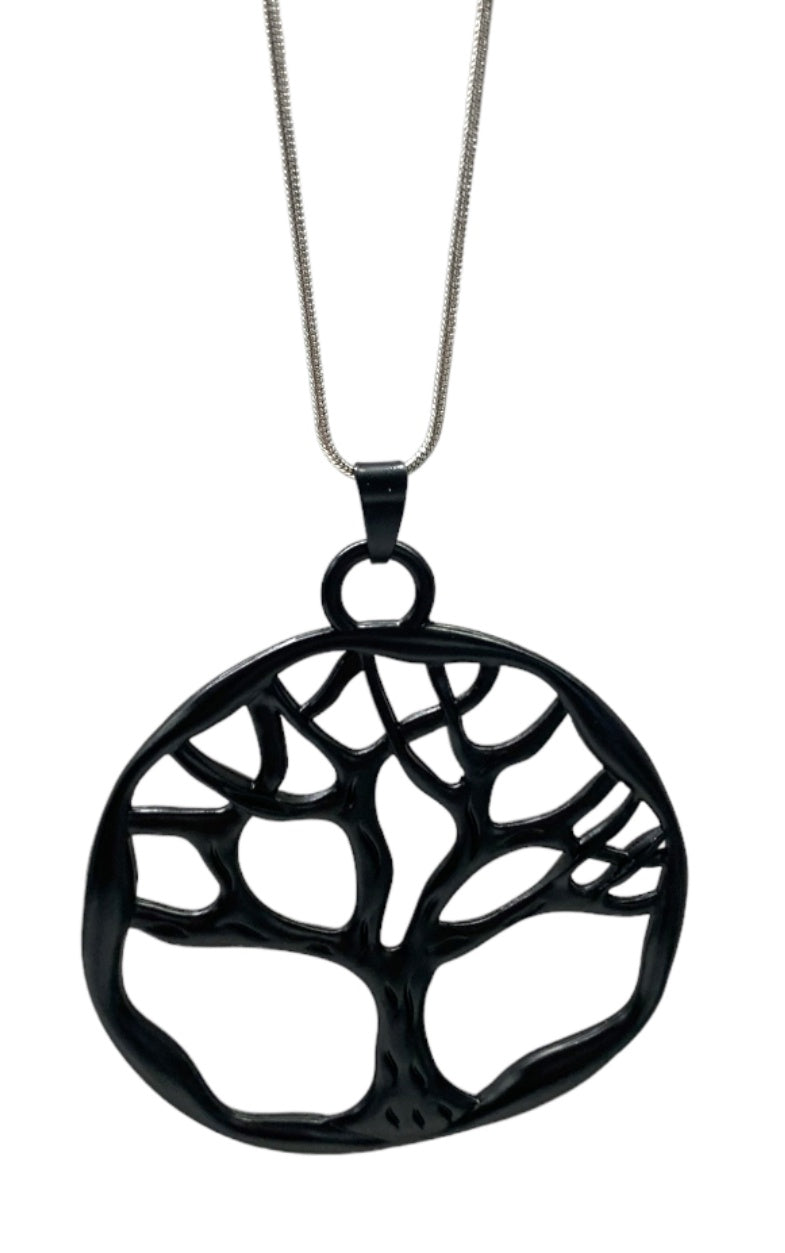 Tree of Life Necklace - Black
