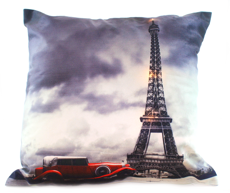 Light Up Cushion - Paris