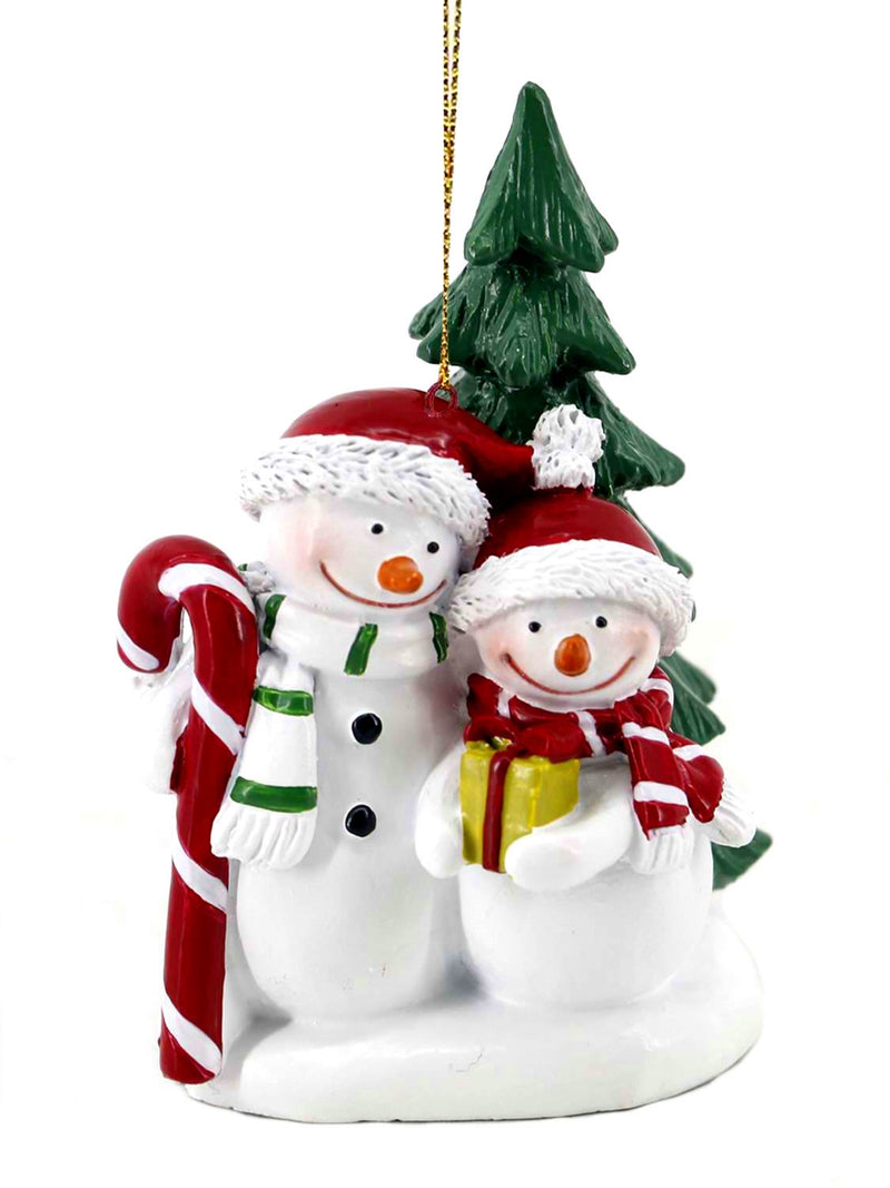 Resin Tree Hanger - Pair of Snowmen