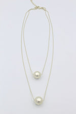 Twin Orb Gold Necklace