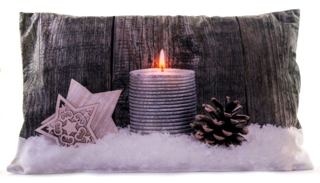 LED Cushion- Silver Candle - Simply Special Invercargill