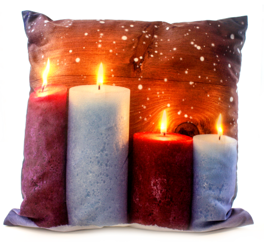 LED Cushion-  Snow Fall Candlelight - Simply Special Invercargill