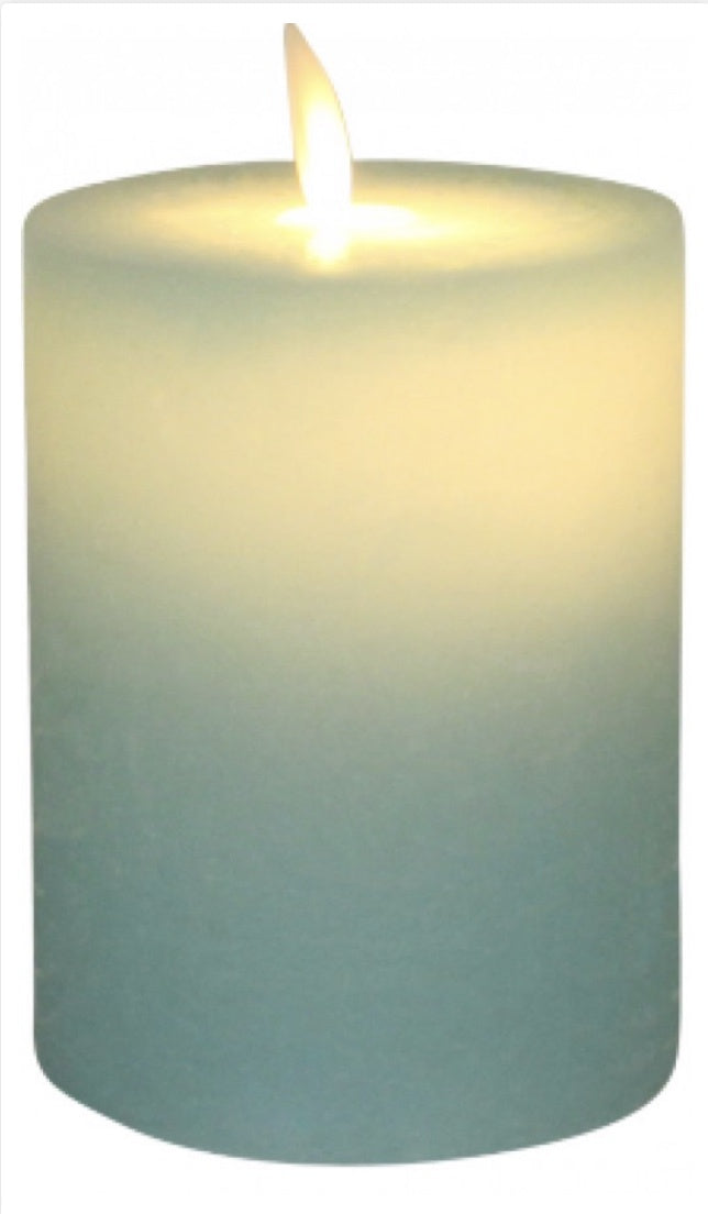 Blue Flameless Candle Small - Simply Special Invercargill