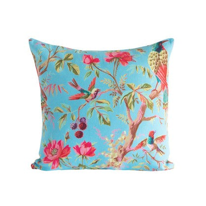 Cushion Paradise Blue Cotton - Simply Special Invercargill