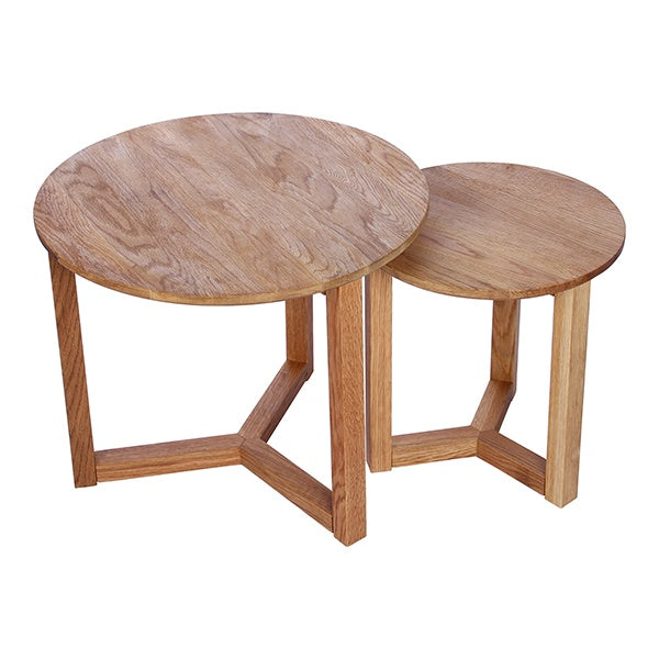 Oslo Set 2 Oak Side Tables - Simply Special Invercargill