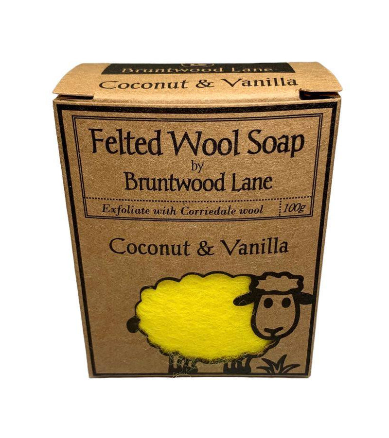 Felted Wool Soap - Coconut & Vanilla