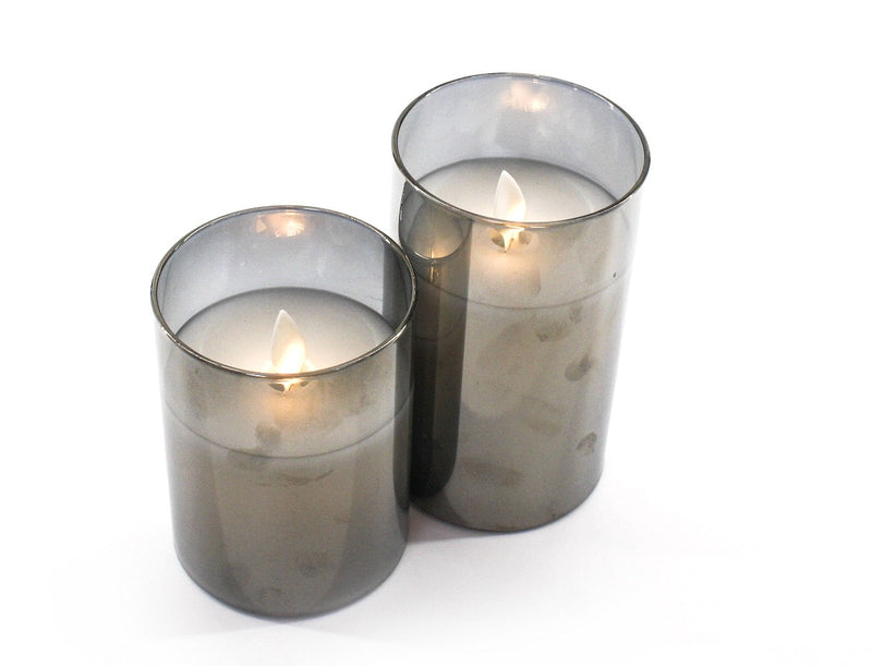 Moving Wick Candle SMALL- Silver