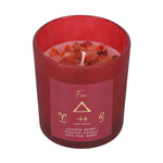 FIRE Element Juniper Berry Crystal Chip Candle
