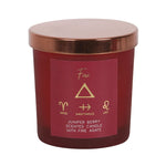 FIRE Element Juniper Berry Crystal Chip Candle