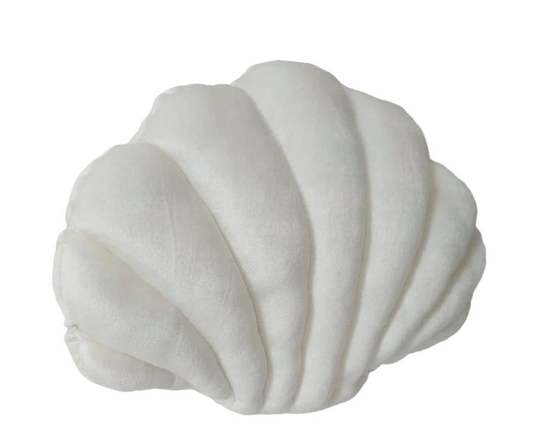 Velvet Ivory Shell Cushion